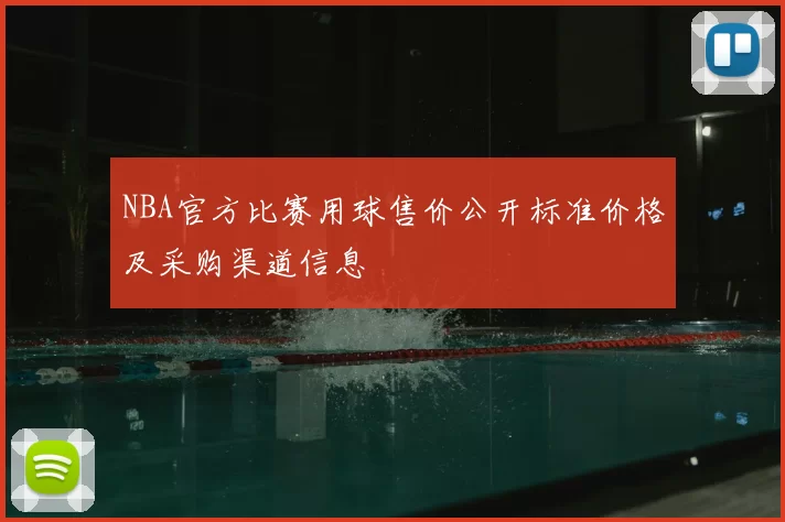 NBA官方比赛用球售价公开标准价格及采购渠道信息